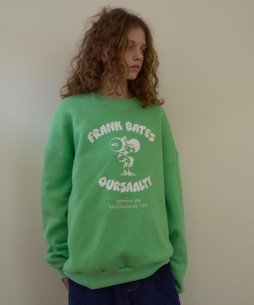 oursaalty(アウアソルティ)の「FRANK WORK SWEATSHIRT(スウェット・レディース・ライトグリーン・FREE)」の12枚目の写真