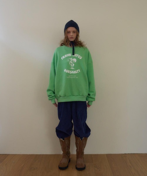 oursaalty(アウアソルティ)の「FRANK WORK SWEATSHIRT(スウェット・レディース・ライトグリーン・FREE)」の16枚目の写真