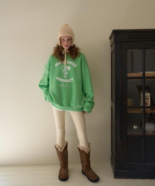 oursaalty(アウアソルティ)の「FRANK WORK SWEATSHIRT(スウェット・レディース・ライトグリーン・FREE)」の8枚目の写真