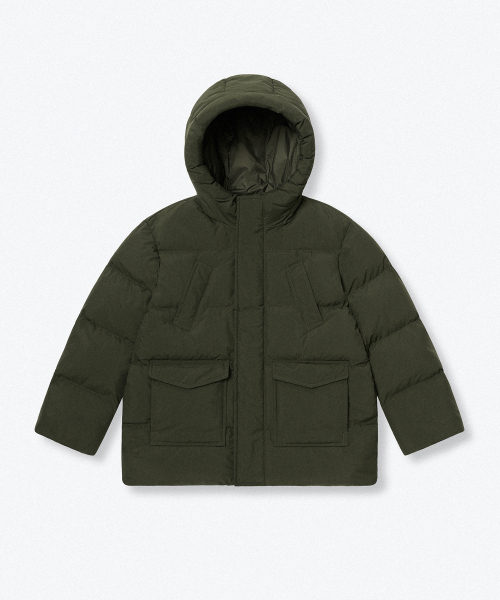 MUSINSA STANDARD KIDS（ムシンサスタンダードキッズ）の「マウンテンパディングパーカー [カーキ]（ブルゾン・レディース・その他・110/120/130/140/150/160）」の3枚目の写真