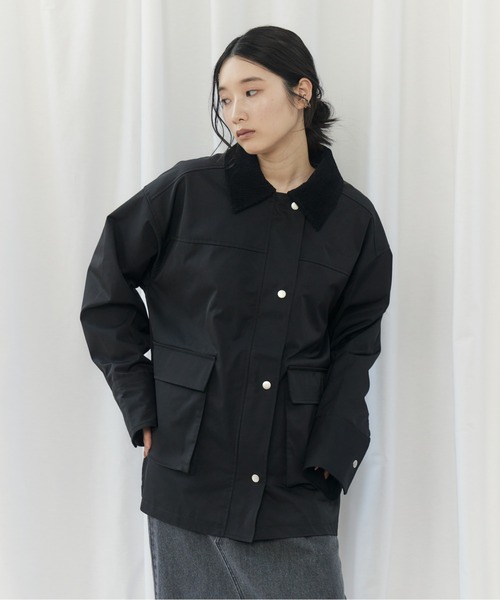 CIEL'AIR(シエルエアー)の「TWILL COVERALL(ツイルカバーオール)(カバーオール・レディース・アイボリー/ブラック・FREE)」の22枚目の写真