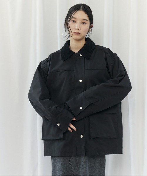 CIEL'AIR(シエルエアー)の「TWILL COVERALL(ツイルカバーオール)(カバーオール・レディース・アイボリー/ブラック・FREE)」の21枚目の写真