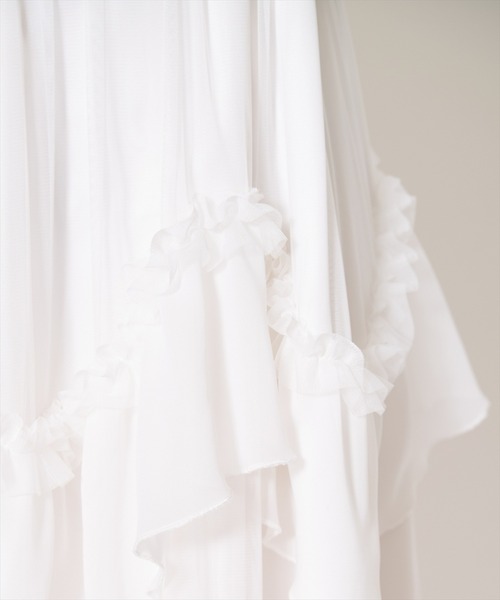 AND COUTURE（アンドクチュール）の「ティアードチュールスカート（スカート・レディース・オフホワイト/ブラック・MEDIUM/SMALL）」の10枚目の写真