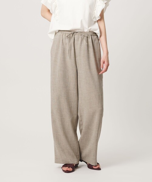 BEAUTY&YOUTH UNITED ARROWS(ビューティーアンドユースユナイテッドアローズ)の「リネンライク ライトイージーパンツ ウォッシャブル 防シワ(その他パンツ・レディース・ライトブルー/ブラック/ベージュ/ライトグレー/ダークブラウン/その他3・XS/S/M/L)」の6枚目の写真
