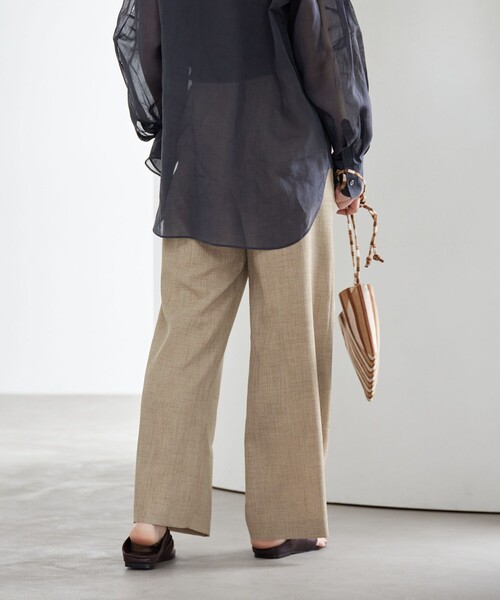 BEAUTY&YOUTH UNITED ARROWS(ビューティーアンドユースユナイテッドアローズ)の「リネンライク ライトイージーパンツ ウォッシャブル 防シワ(その他パンツ・レディース・ライトブルー/ブラック/ベージュ/ライトグレー/ダークブラウン/その他3・XS/S/M/L)」の7枚目の写真