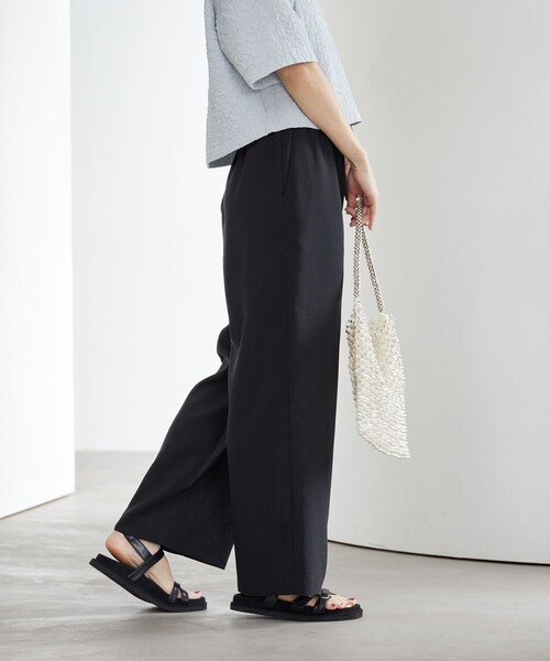 BEAUTY&YOUTH UNITED ARROWS(ビューティーアンドユースユナイテッドアローズ)の「リネンライク ライトイージーパンツ ウォッシャブル 防シワ(その他パンツ・レディース・ライトブルー/ブラック/ベージュ/ライトグレー/ダークブラウン/その他3・XS/S/M/L)」の12枚目の写真