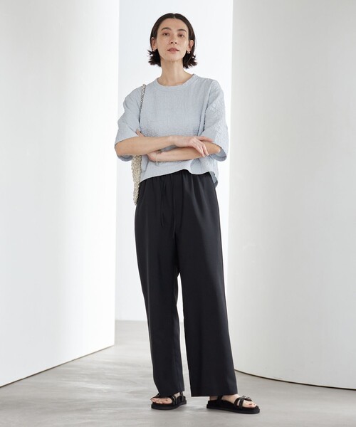 BEAUTY&YOUTH UNITED ARROWS(ビューティーアンドユースユナイテッドアローズ)の「リネンライク ライトイージーパンツ ウォッシャブル 防シワ(その他パンツ・レディース・ライトブルー/ブラック/ベージュ/ライトグレー/ダークブラウン/その他3・XS/S/M/L)」の14枚目の写真