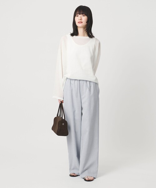 BEAUTY&YOUTH UNITED ARROWS(ビューティーアンドユースユナイテッドアローズ)の「リネンライク ライトイージーパンツ ウォッシャブル 防シワ(その他パンツ・レディース・ライトブルー/ブラック/ベージュ/ライトグレー/ダークブラウン/その他3・XS/S/M/L)」の22枚目の写真
