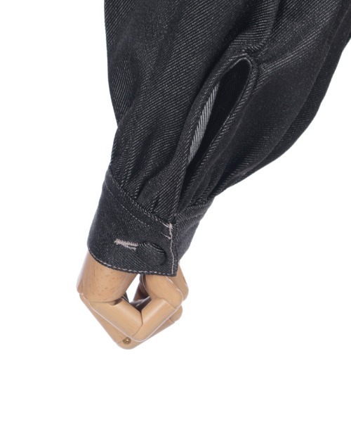 axes femme POETIQUE（アクシーズファムポエティック）の「リボン付きデニムジャケット（その他アウター・レディース・ブラック/インディゴブルー・MEDIUM）」の12枚目の写真