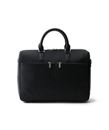Perfect Suit FActory | 前ポケット　ビジネスブリーフバッグ　ブラック/ネイビー(ビジネスバッグ)