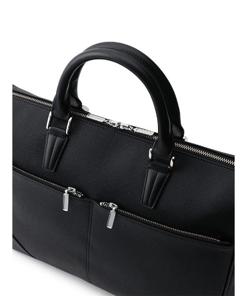 Perfect Suit FActory（パーフェクトスーツファクトリー）の「前ポケット　ビジネスブリーフバッグ　ブラック/ネイビー（ビジネスバッグ・メンズ・ネイビー/ブラック・FREE）」の4枚目の写真