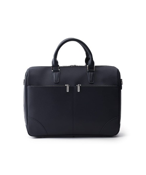 Perfect Suit FActory（パーフェクトスーツファクトリー）の「前ポケット　ビジネスブリーフバッグ　ブラック/ネイビー（ビジネスバッグ・メンズ・ネイビー/ブラック・FREE）」の7枚目の写真