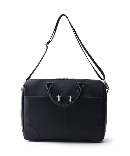 Perfect Suit FActory（パーフェクトスーツファクトリー）の「前ポケット　ビジネスブリーフバッグ　ブラック/ネイビー（ビジネスバッグ・メンズ・ネイビー/ブラック・FREE）」の12枚目の写真