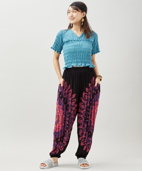 チャイハネ（チャイハネ）の「【チャイハネ】レレリア アラジンパンツ（その他パンツ・レディース・ブルー/ブラック/ホワイト・FREE）」の10枚目の写真