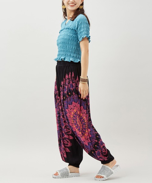 チャイハネ（チャイハネ）の「【チャイハネ】レレリア アラジンパンツ（その他パンツ・レディース・ブルー/ブラック/ホワイト・FREE）」の11枚目の写真