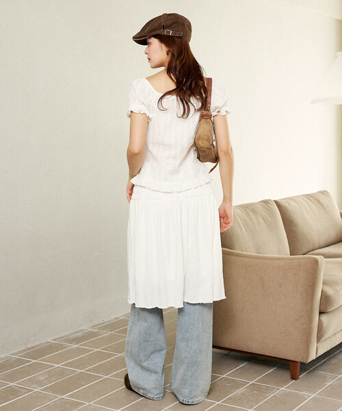 MARY QUANT × PUBLUX/マリークワント ギャザー ミディ丈 スカート 限定