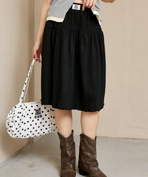MARY QUANT(マリークワント)の「MARY QUANT × PUBLUX/マリークワント ギャザー ミディ丈 スカート 限定展開(スカート・レディース・オフホワイト/その他16/ブラック・フリ-)」の19枚目の写真