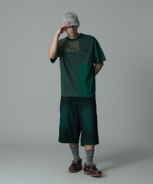XLARGE(エクストララージ)の「PATCHWORK S/S TEE(Tシャツ/カットソー・メンズ・グレー/オリーブ/ブラック・S/M/L/XL)」の6枚目の写真