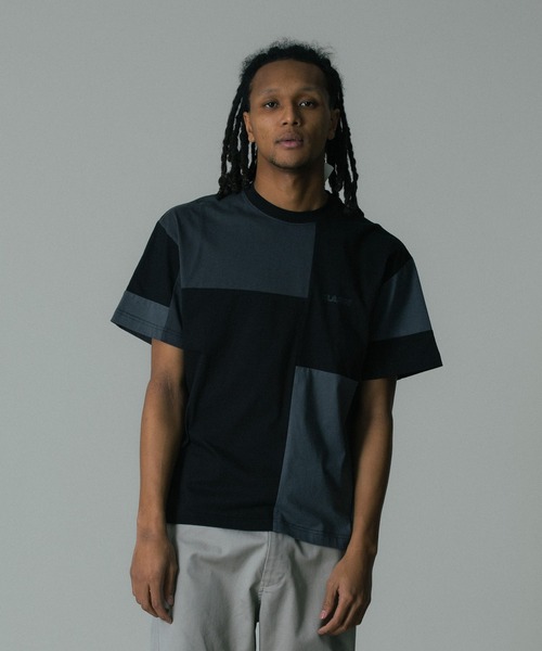 XLARGE(エクストララージ)の「PATCHWORK S/S TEE(Tシャツ/カットソー・メンズ・グレー/オリーブ/ブラック・S/M/L/XL)」の9枚目の写真