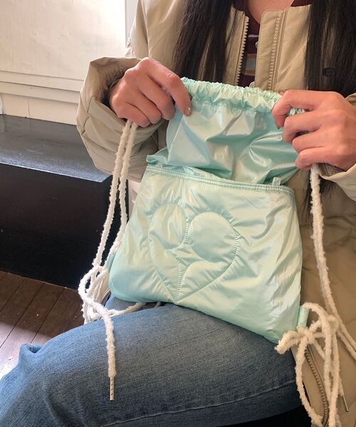 FENNEC(フェネック)の「HEART STRING BAG - MINT(バックパック/リュック・レディース・その他・FREE)」の9枚目の写真