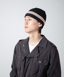 INDIETRO ASSOCIATION（インディエトロアソシエーション）の「Crochet Knit Cap / クロシェットニットキャップ（ニットキャップ/ビーニー）」