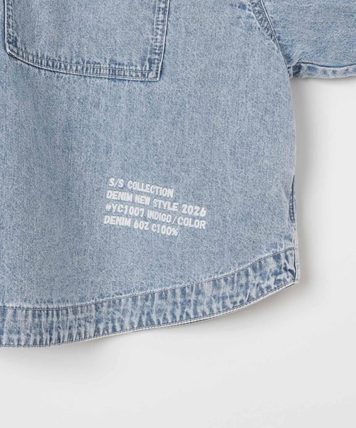 LEPSIM(レプシィム)の「デニムBIGショートシャツ/SS 639529(シャツ/ブラウス・レディース・パープル/ベージュ/ライム/ブルー/ライトブルー/グリーン系その他・FREE)」の17枚目の写真