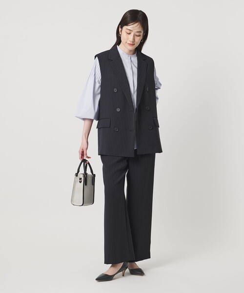 UNITED ARROWS（ユナイテッドアローズ）の「Drapy ピンストライプ テーラード ミドル ベスト（ベスト・レディース・その他1・36/38）」の5枚目の写真