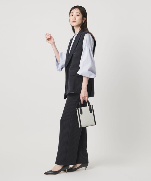UNITED ARROWS（ユナイテッドアローズ）の「Drapy ピンストライプ テーラード ミドル ベスト（ベスト・レディース・その他1・36/38）」の6枚目の写真
