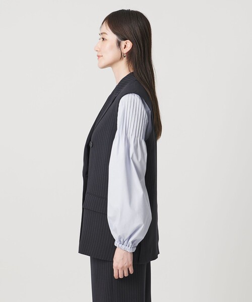 UNITED ARROWS（ユナイテッドアローズ）の「Drapy ピンストライプ テーラード ミドル ベスト（ベスト・レディース・その他1・36/38）」の8枚目の写真