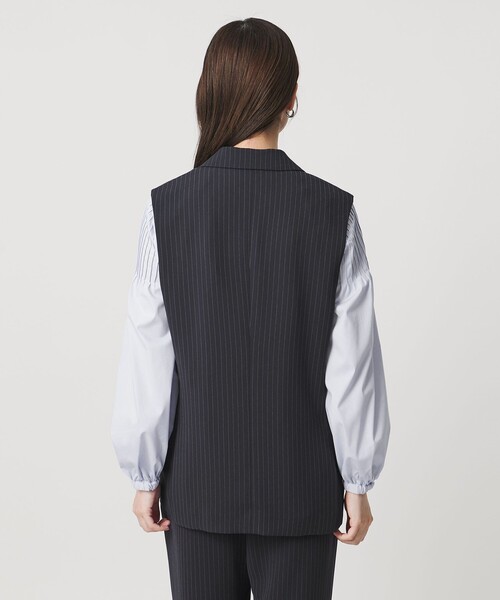 UNITED ARROWS（ユナイテッドアローズ）の「Drapy ピンストライプ テーラード ミドル ベスト（ベスト・レディース・その他1・36/38）」の9枚目の写真