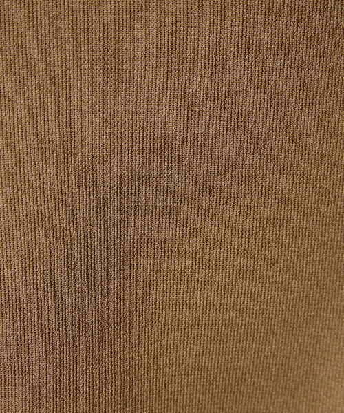 FREAK'S STORE(フリークスストア)の「限定展開 <接触冷感>半袖 ポロ襟 スキッパー サマーニット(ニット/セーター・レディース・ネイビー/モカ/ベージュ/レッド/ブラウン/ブラック/ナチュラル/レモンイエロー/グリーン・フリ-)」の12枚目の写真