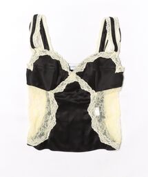 MARINE SERRE | SATIN & LACE STRAP TOP(Tシャツ/カットソー)