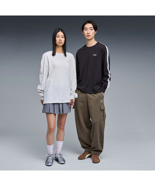 PUMA(プーマ)の「PUMA プーマ ユニセックス NEKO-san FP MX 長袖 Tシャツ(Tシャツ/カットソー・メンズ・グレー系その他/ブラック・X-LARGE/SMALL/XX-LARGE/MEDIUM/LARGE)」の7枚目の写真