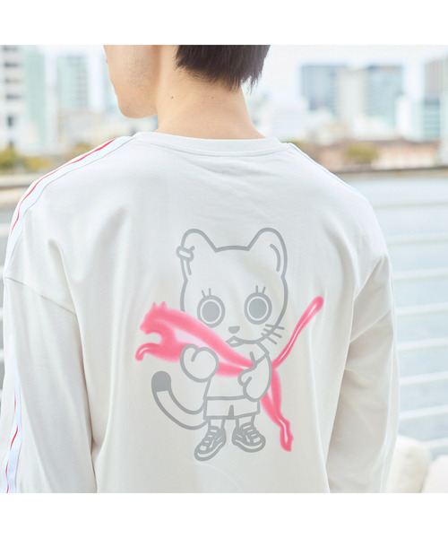PUMA(プーマ)の「PUMA プーマ ユニセックス NEKO-san FP MX 長袖 Tシャツ(Tシャツ/カットソー・メンズ・グレー系その他/ブラック・X-LARGE/SMALL/XX-LARGE/MEDIUM/LARGE)」の14枚目の写真