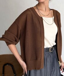 【体型カバーも叶う】メッシュジップブルゾン