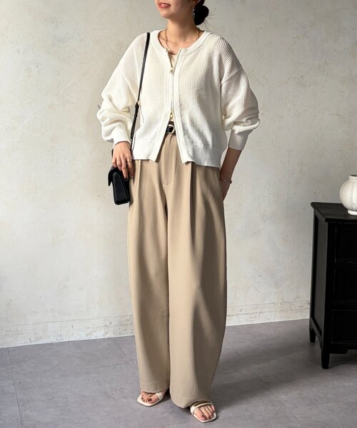 Chez toi（シェトワ）の「メッシュジップブルゾン（ブルゾン・レディース・ホワイト/ブラウン/ブラック・FREE）」の9枚目の写真