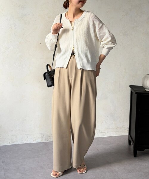 Chez toi（シェトワ）の「メッシュジップブルゾン（ブルゾン・レディース・ホワイト/ブラウン/ブラック・FREE）」の10枚目の写真