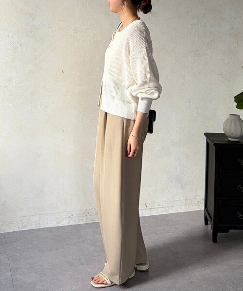 Chez toi（シェトワ）の「メッシュジップブルゾン（ブルゾン・レディース・ホワイト/ブラウン/ブラック・FREE）」の11枚目の写真