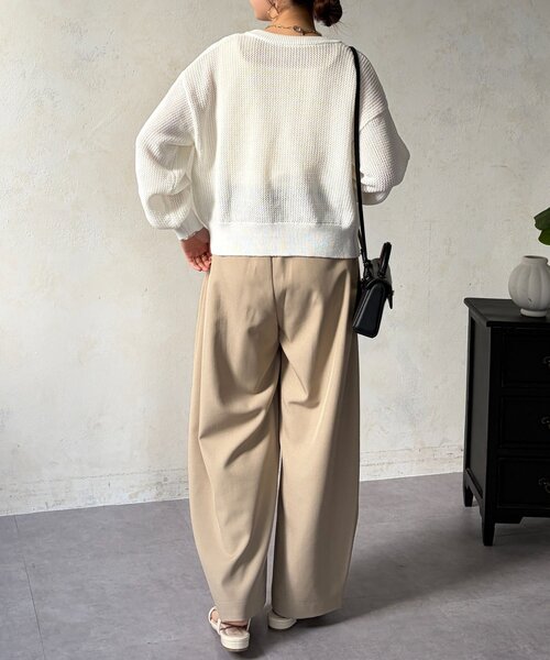 Chez toi（シェトワ）の「メッシュジップブルゾン（ブルゾン・レディース・ホワイト/ブラウン/ブラック・FREE）」の12枚目の写真