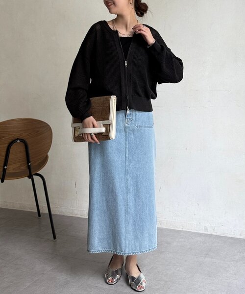 Chez toi（シェトワ）の「メッシュジップブルゾン（ブルゾン・レディース・ホワイト/ブラウン/ブラック・FREE）」の18枚目の写真