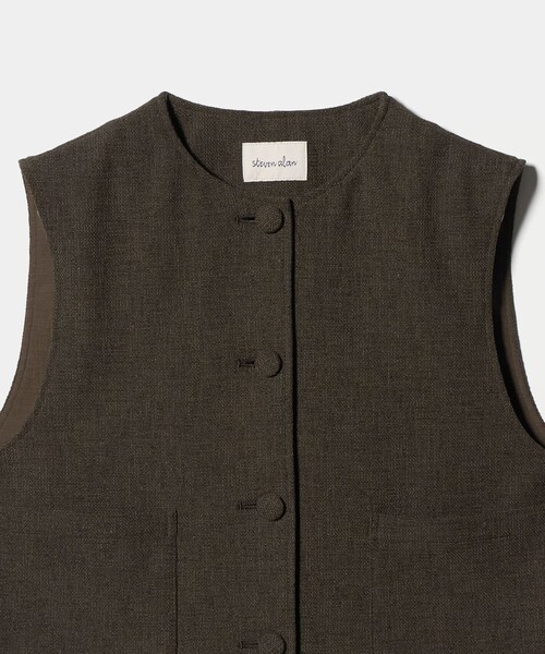 Steven Alan（スティーブンアラン）の「＜Steven Alan＞ツイードライク ベスト（ベスト・レディース・ダークブラウン/ブラック・M/S）」の4枚目の写真