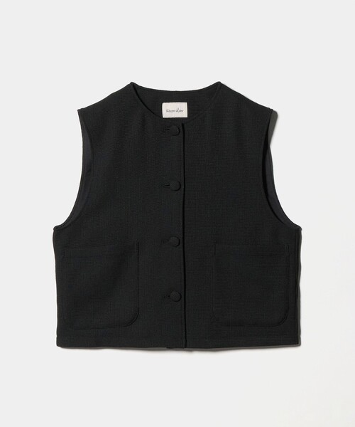 【2025AW】Steven Alan ランダムコーデュロイ ベスト ブラック Steven Alan＞ランダム コーデュロイ ベスト