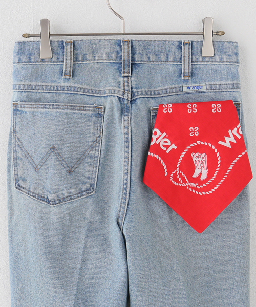 Wrangler（ラングラー）の「【WEB＋一部店舗限定】Wrangler / ラングラー FLARE JEAN MidUSEDWash（デニムパンツ・レディース・ブルー・SMALL/MEDIUM）」の11枚目の写真