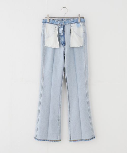 Wrangler（ラングラー）の「【WEB＋一部店舗限定】Wrangler / ラングラー FLARE JEAN MidUSEDWash（デニムパンツ・レディース・ブルー・SMALL/MEDIUM）」の15枚目の写真