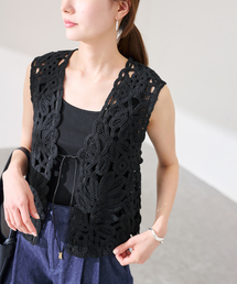 FRAMeWORK | ≪追加≫コットンレースエンブロイダリーVEST(その他アウター)