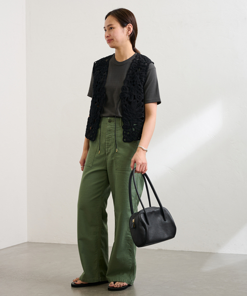 FRAMeWORK（フレームワーク）の「≪追加≫コットンレースエンブロイダリーVEST（その他アウター・レディース・ブラック/アイボリー・FREE）」の7枚目の写真