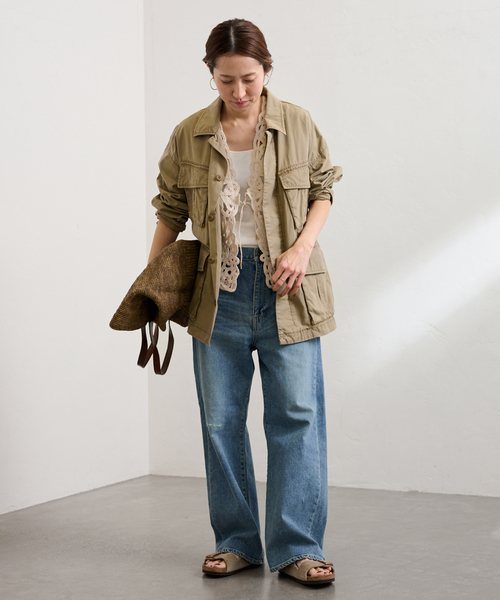 FRAMeWORK（フレームワーク）の「≪追加≫コットンレースエンブロイダリーVEST（その他アウター・レディース・ブラック/アイボリー・FREE）」の17枚目の写真