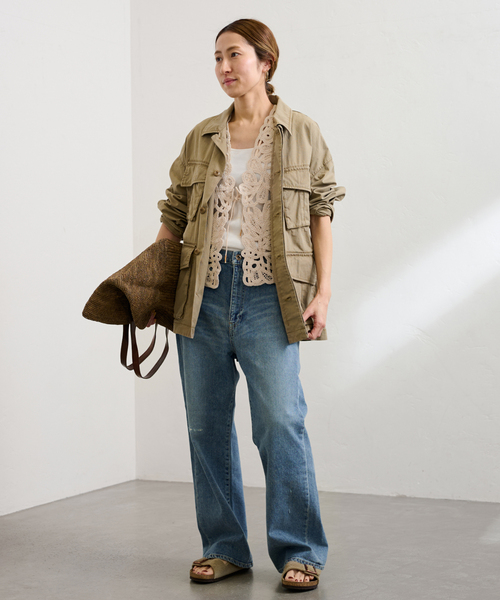 FRAMeWORK（フレームワーク）の「≪追加≫コットンレースエンブロイダリーVEST（その他アウター・レディース・ブラック/アイボリー・FREE）」の18枚目の写真