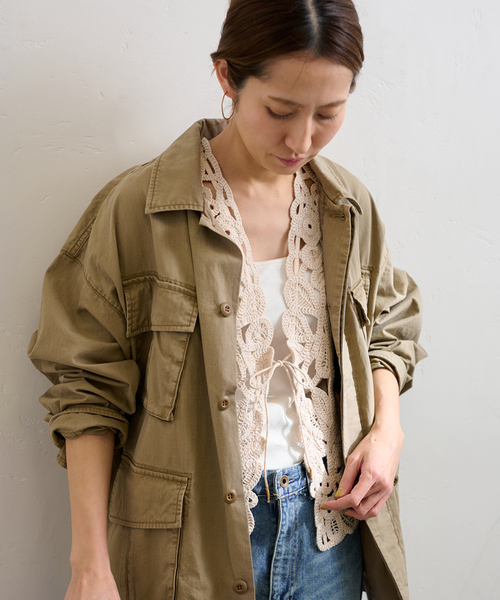 FRAMeWORK（フレームワーク）の「≪追加≫コットンレースエンブロイダリーVEST（その他アウター・レディース・ブラック/アイボリー・FREE）」の21枚目の写真