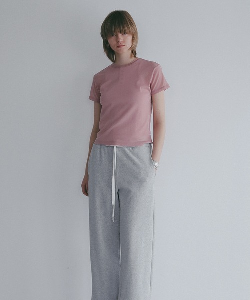 MANOF(マノフ)の「BASIC TULLE T-SHIRTS(Tシャツ/カットソー・レディース・アイボリー/ブラック/ピンク・F)」の16枚目の写真